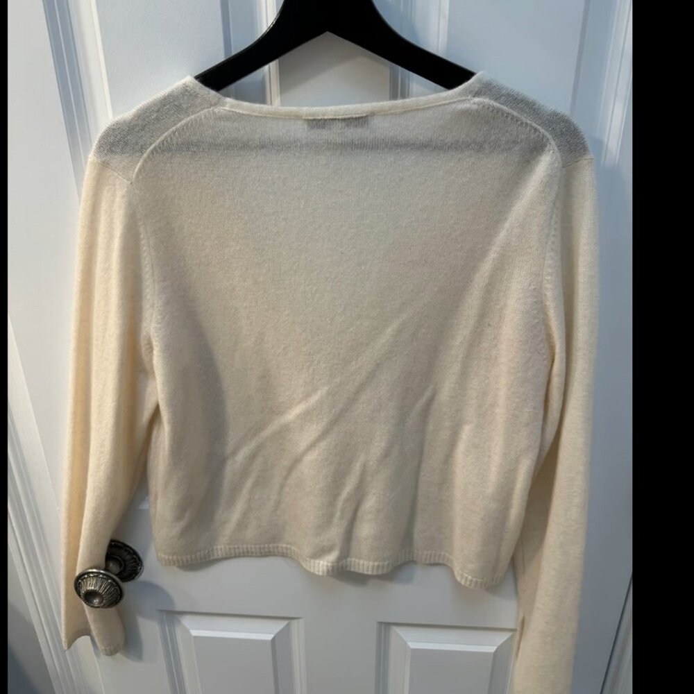 The Cashmere Project Cardigan Cream Size L - Picture 3 of 3